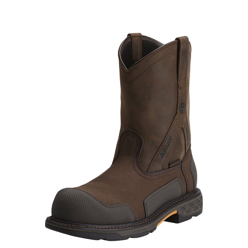 Ariat OverDrive XTR Waterproof Composite Toe Muške Radne Čizme Smeđe | HR-699160