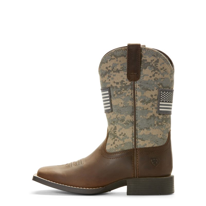 Ariat Patriot Dječje Kaubojske Čizme Smeđe | HR-542464