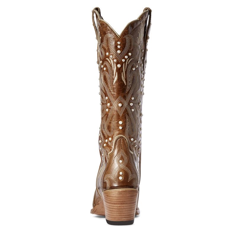 Ariat Pearl Ženske Zapadnjačke Čizme Smeđe | HR-559328