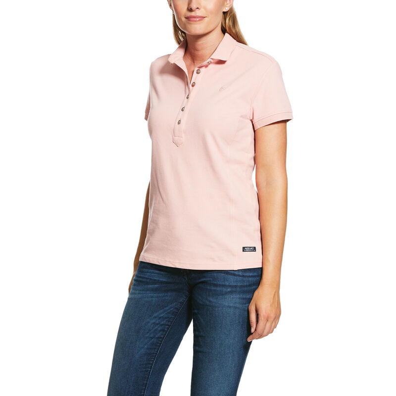 Ariat Prix 2.0 Ženske Polo Majice Svijetlo Roze | HR-019382