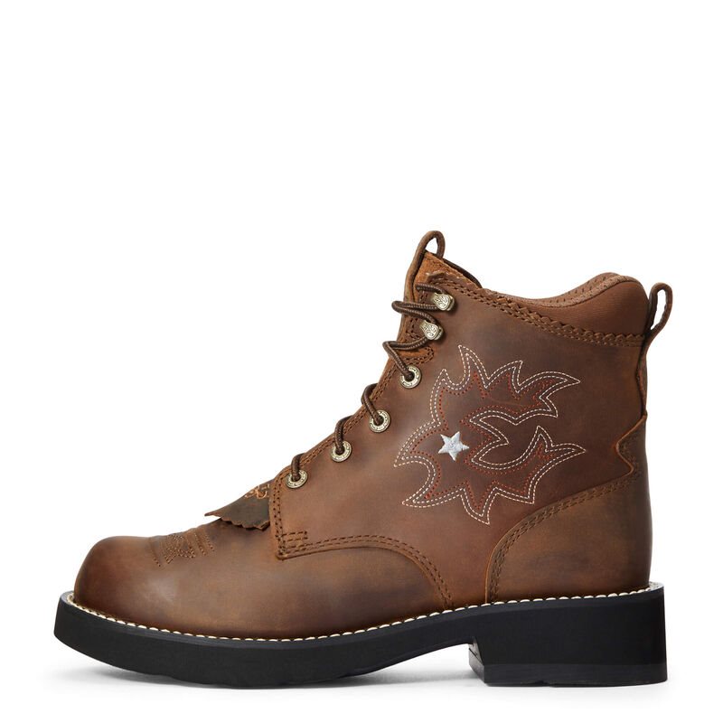 Ariat Probaby Lacer Boots Ženske Čizme Za Kaubojku Smeđe | HR-401001