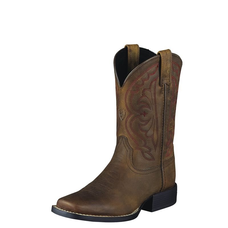 Ariat Quickdraw Dječje Kaubojske Čizme Smeđe | HR-763428