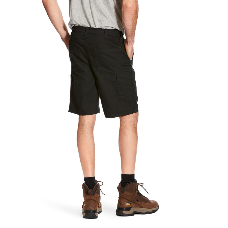 Ariat Rebar DuraStretch Utility Short Muške KratkeHlače Crne | HR-191592