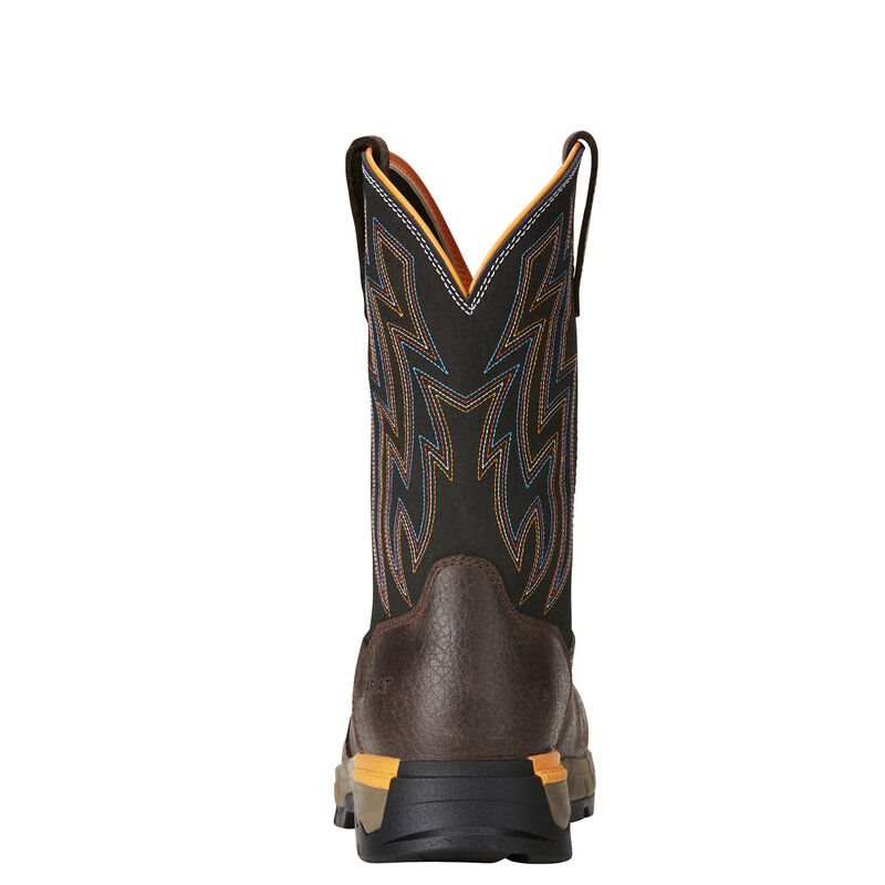 Ariat Rebar Flex Western Composite Toe Muške Radne Čizme Čokoladne Smeđe | HR-660476