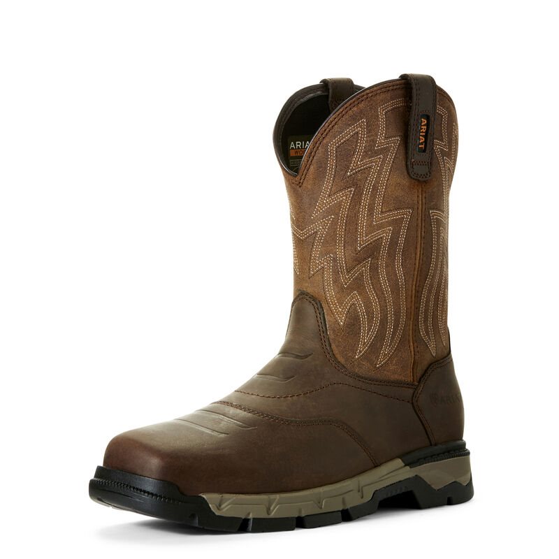 Ariat Rebar Flex Western Muške Radne Čizme Smeđe | HR-117009