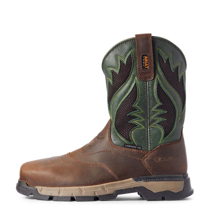 Ariat Rebar Flex Western VentTEK Composite Toe Muške Radne Čizme Smeđe | HR-339379