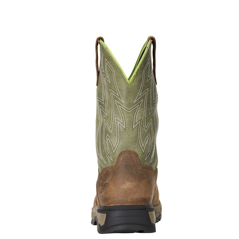 Ariat Rebar Flex Western Waterproof Composite Toe Pull On Muške Radne Čizme Smeđe | HR-196743