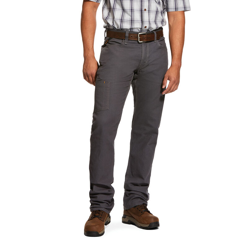 Ariat Rebar M4 Low Rise DuraStretch Made Tough Stackable Straight Leg Muške Hlače Sive | HR-607731