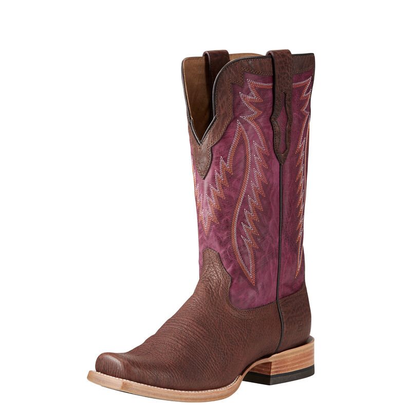 Ariat Relentless Prime Muške Kaubojske Čizme Smeđe Ljubičaste | HR-013837