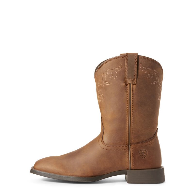 Ariat Roper Wide Square Toe Ženske Čizme Za Kaubojku Smeđe | HR-618250