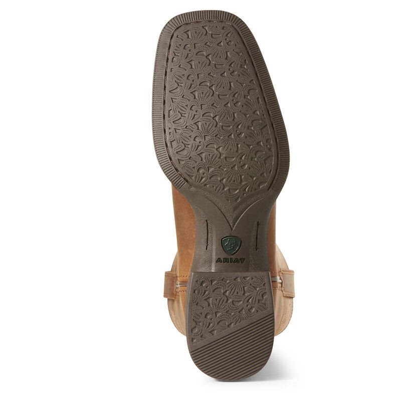 Ariat Roper Wide Square Toe Ženske Čizme Za Kaubojku Smeđe | HR-618250