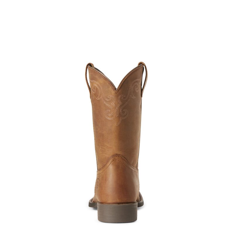 Ariat Roper Wide Square Toe Ženske Čizme Za Kaubojku Smeđe | HR-618250