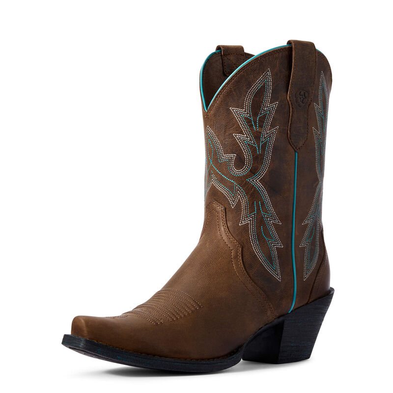 Ariat Round Up Bella Ženske Zapadnjačke Čizme Smeđe | HR-445509