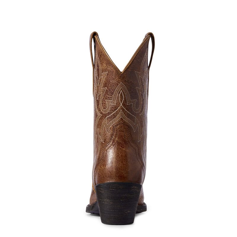 Ariat Round Up Bella Ženske Zapadnjačke Čizme Tamno Smeđe | HR-689476