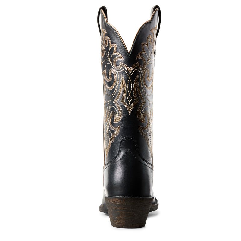 Ariat Round Up Square Toe Ženske Čizme Za Kaubojku Crne | HR-970604