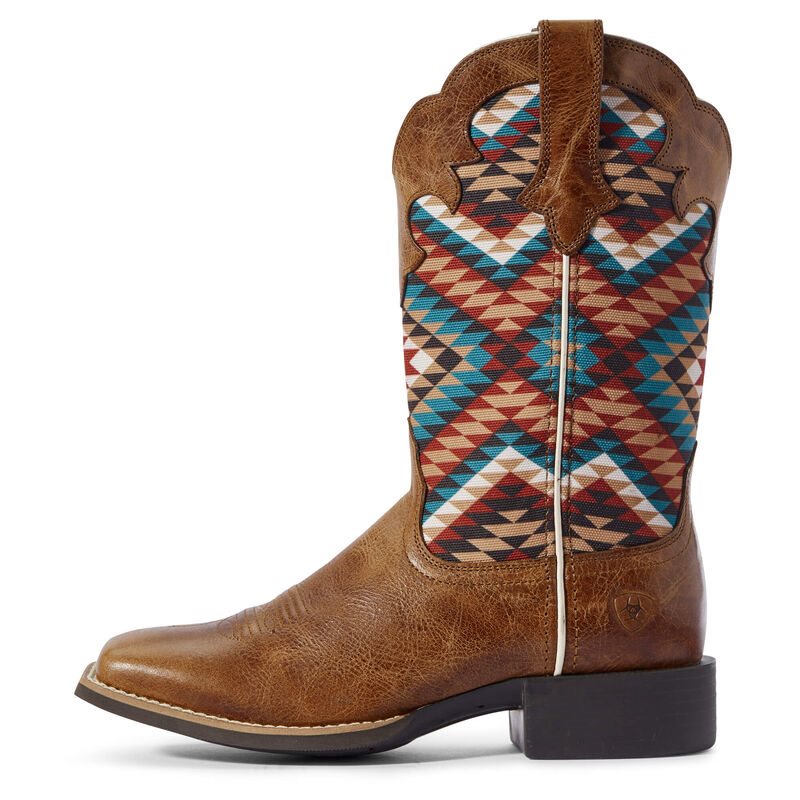 Ariat Round Up Willow Ženske Čizme Za Kaubojku Tamno Smeđe | HR-333385