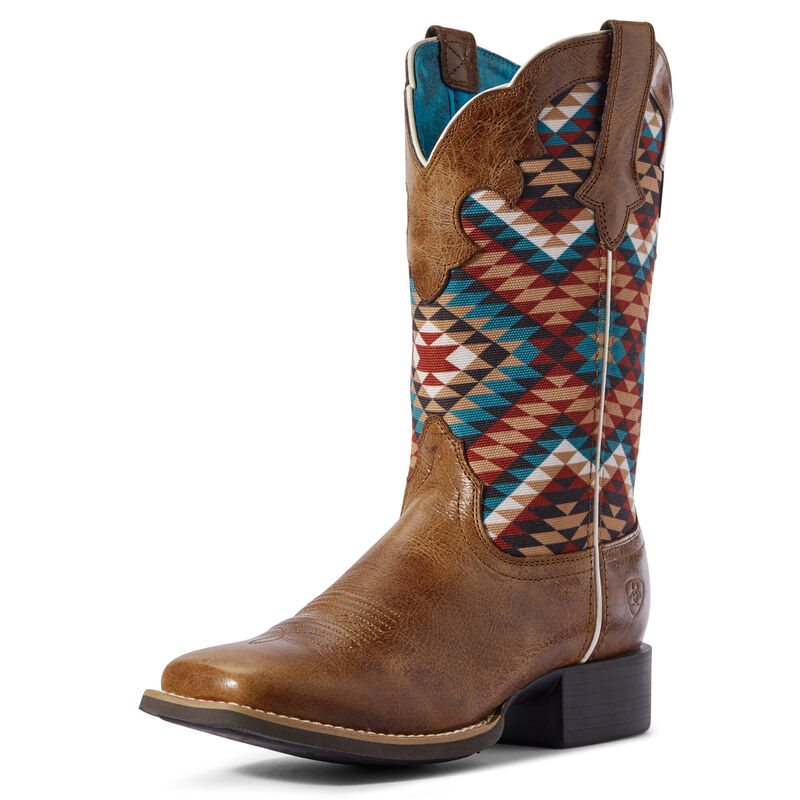 Ariat Round Up Willow Ženske Čizme Za Kaubojku Tamno Smeđe | HR-333385