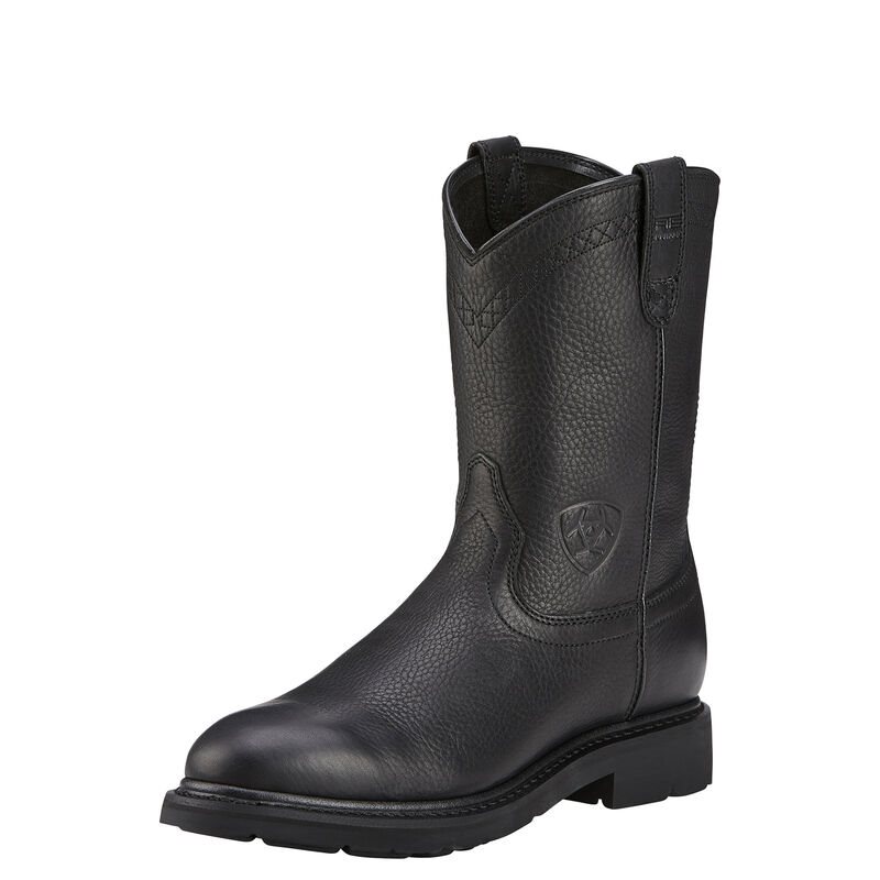 Ariat Sierra Pull On Muške Radne Čizme Crne | HR-190297