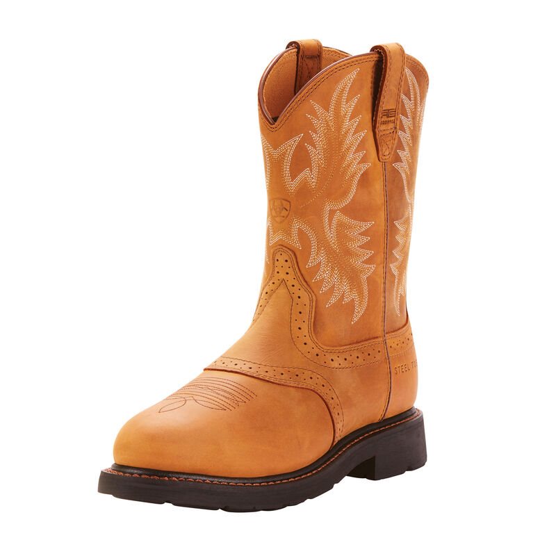 Ariat Sierra Saddle Steel Toe Muške Radne Čizme Smeđe | HR-181363