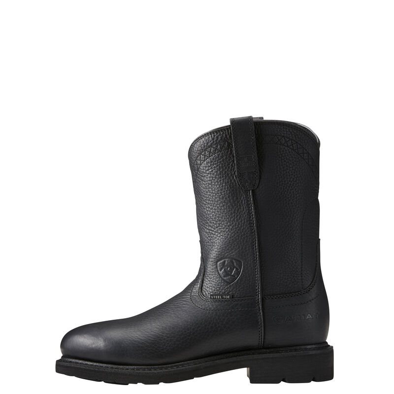 Ariat Sierra Steel Toe Muške Radne Čizme Crne | HR-319117