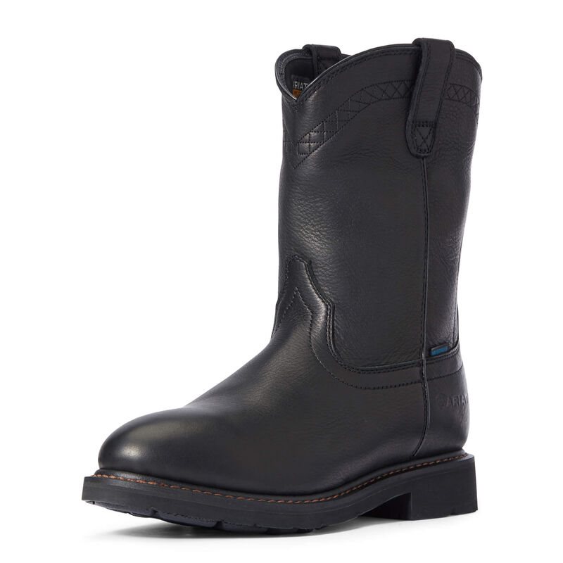 Ariat Sierra Waterproof Muške Radne Čizme Crne | HR-753732