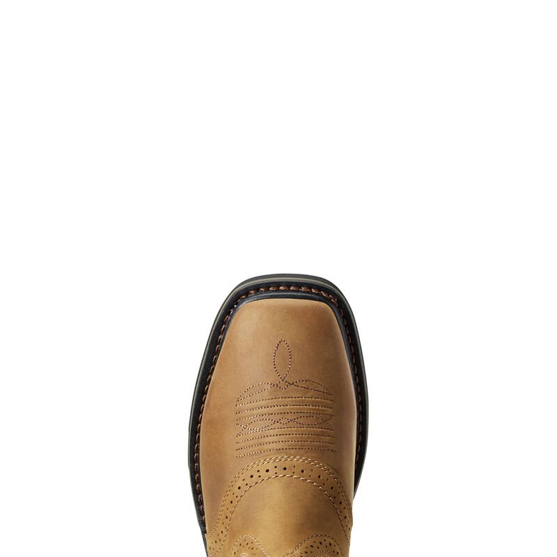 Ariat Sierra Wide Square Toe Muške Radne Čizme Smeđe | HR-824370