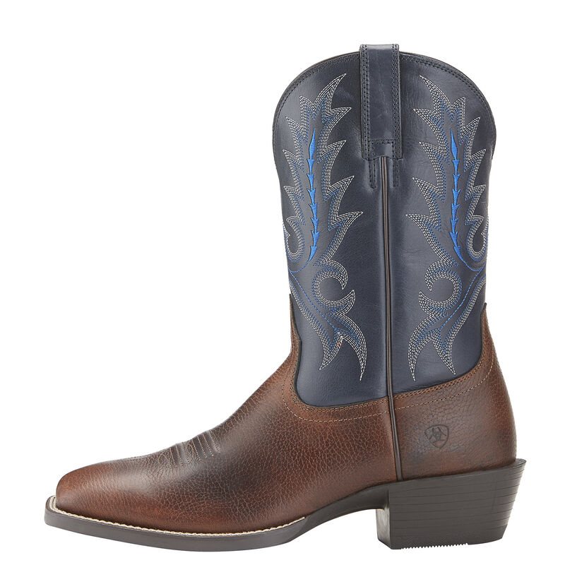 Ariat Sport Outfitter Muške Kaubojske Čizme Smeđe Tamnoplave | HR-627521