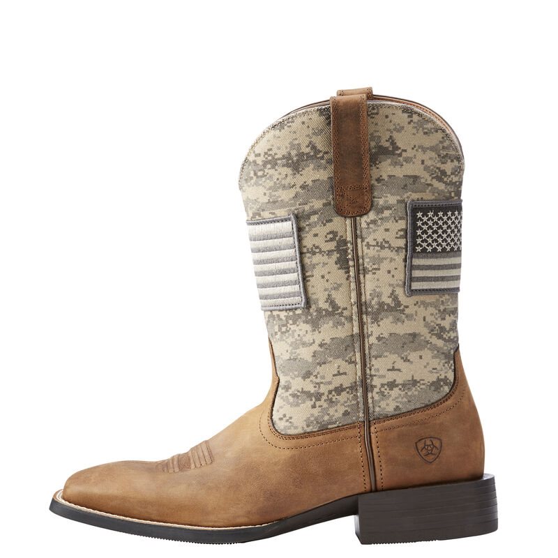 Ariat Sport Patriot Muške Kaubojske Čizme Smeđe | HR-970992