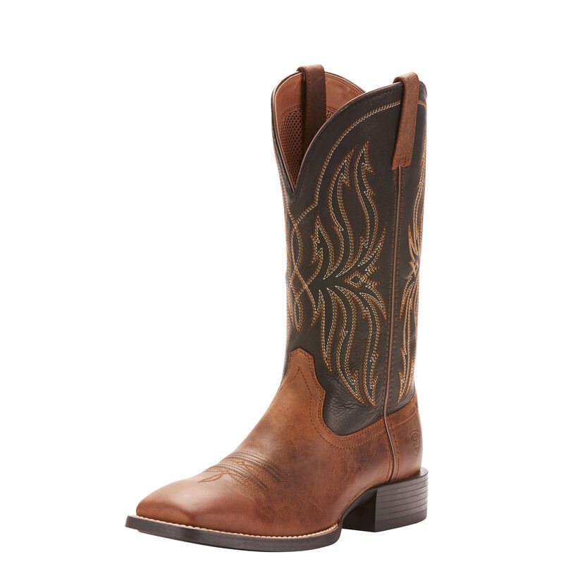 Ariat Sport Rustler Muške Kaubojske Čizme Smeđe | HR-234105