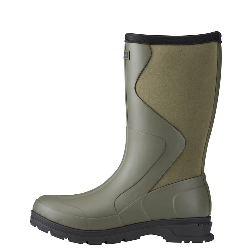 Ariat Springfield Rubber Boots Ženske Wellies Maslinasto Zelene Zelene | HR-087343