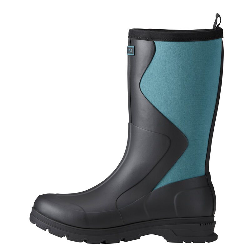 Ariat Springfield Rubber Boots Ženske Wellies Crne Plave | HR-979633