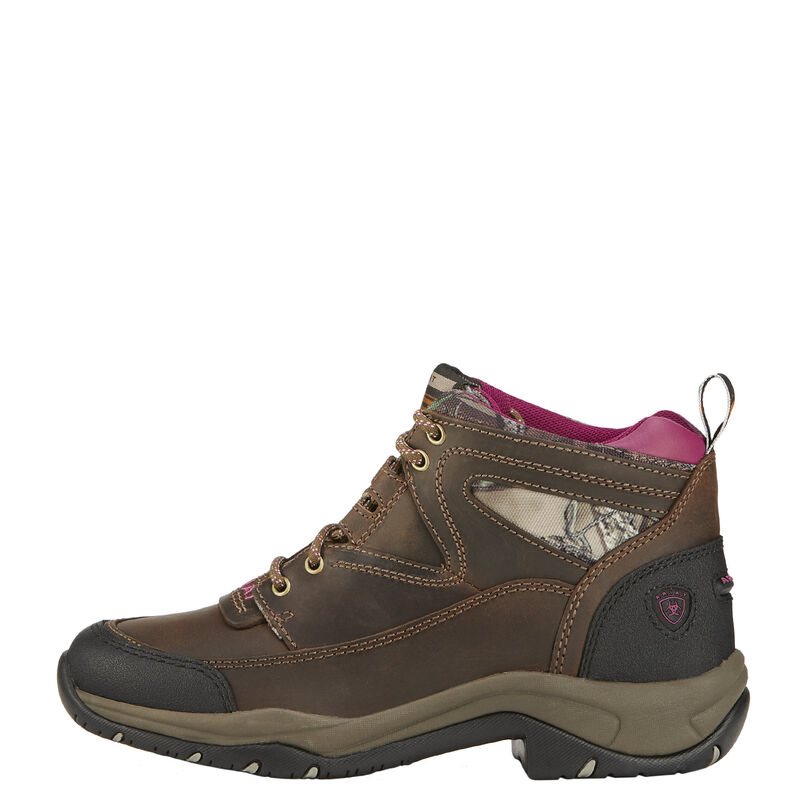 Ariat Terrain Boots Ženske Vanjske Čizme Tamno Smeđe Maskirne | HR-131413