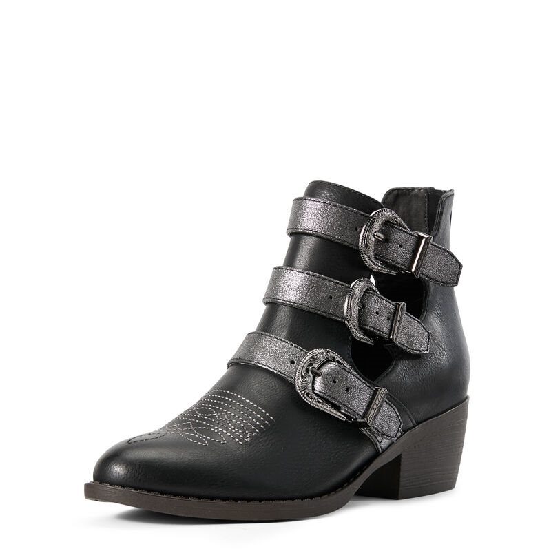 Ariat Unbridled Melody Ženske Zapadnjačke Čizme Crne Srebrne | HR-994027