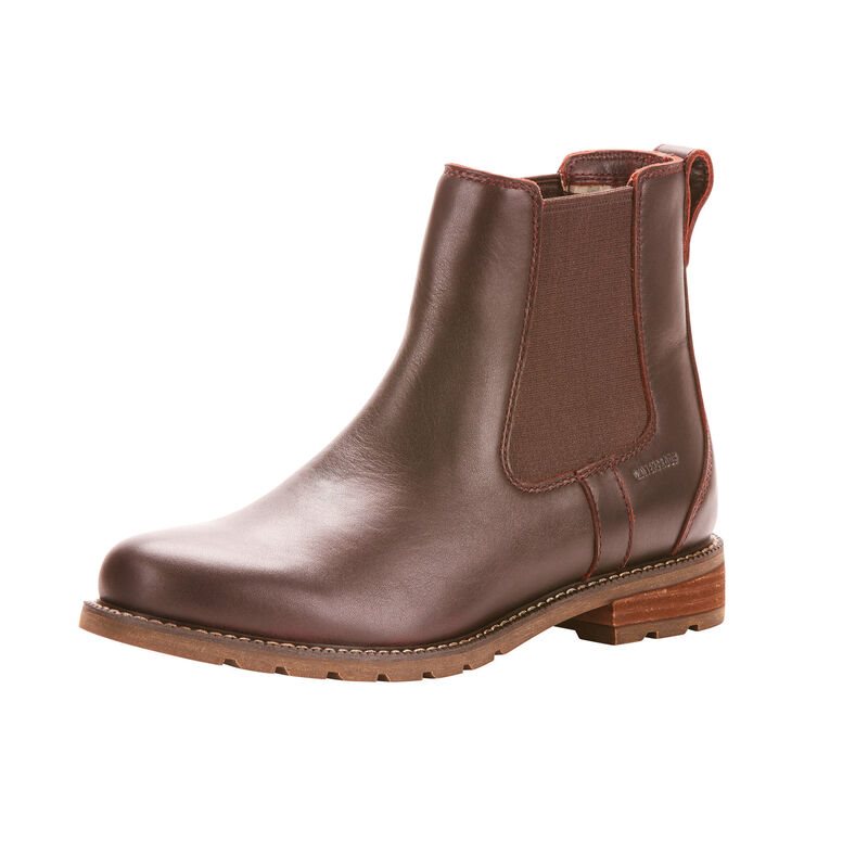 Ariat Wexford Waterproof Boots Ženske Gležnjače Tamno Smeđe | HR-203401