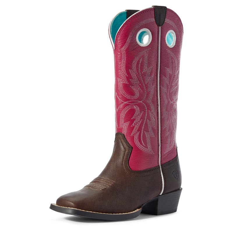 Ariat Whippersnapper Dječje Kaubojske Čizme Smeđe Roze | HR-891643