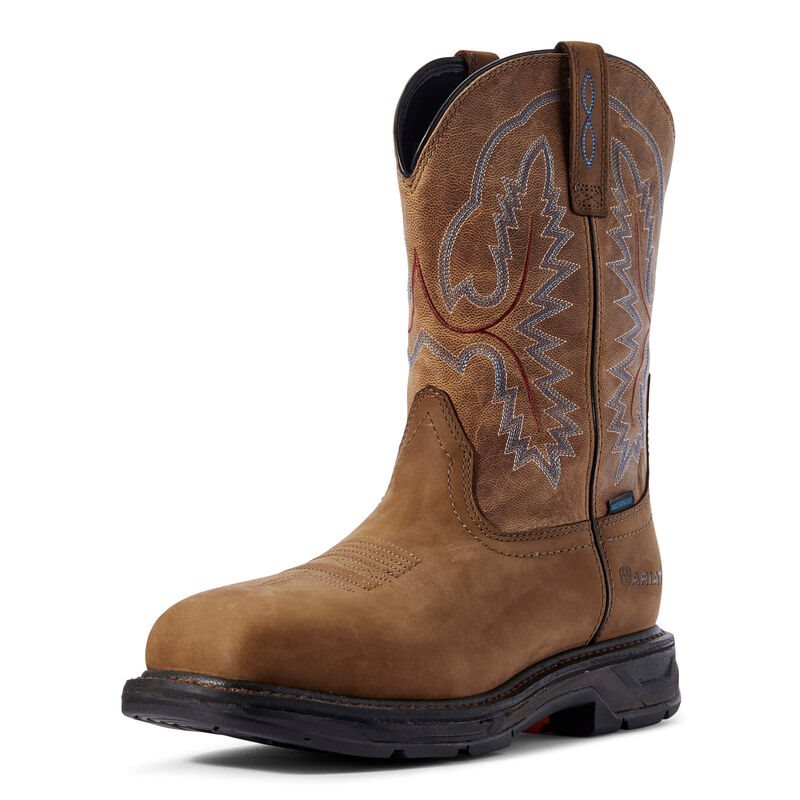 Ariat WorkHog Pull On XT Waterproof Muške Radne Čizme Smeđe | HR-940856