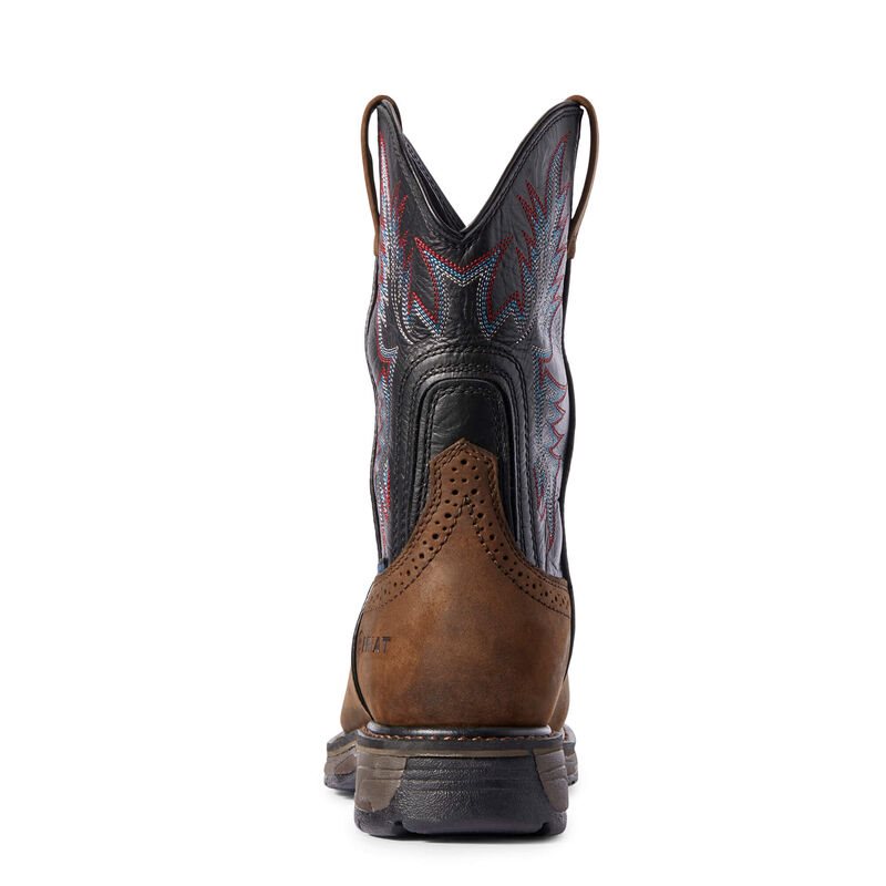 Ariat WorkHog Waterproof Composite Toe Muške Radne Čizme Smeđe Čokoladne | HR-466705