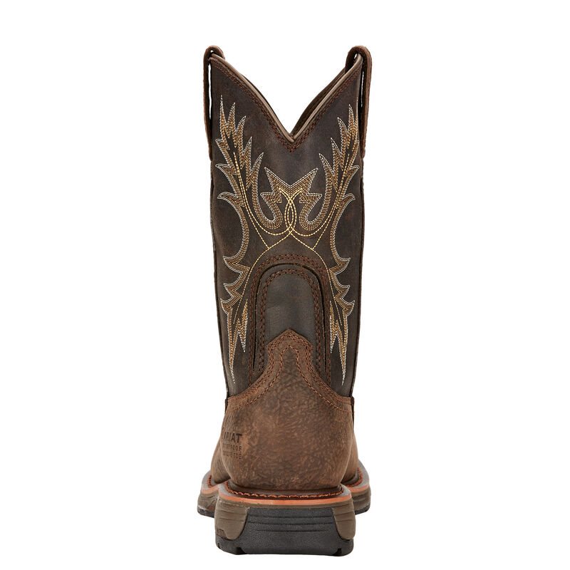 Ariat WorkHog Waterproof Composite Toe Pull On Muške Radne Čizme Smeđe | HR-441858