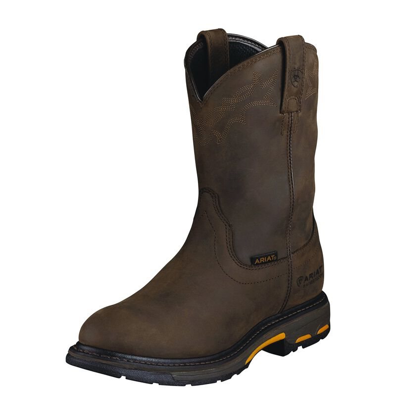 Ariat WorkHog Waterproof Muške Radne Čizme Bakrene | HR-321126