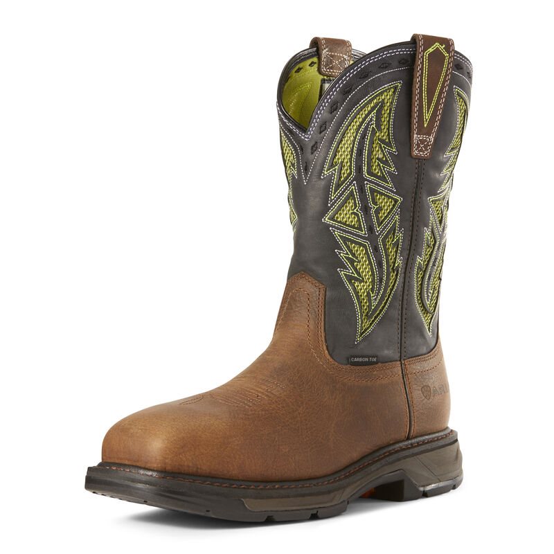 Ariat WorkHog XT VentTEK Spear Carbon Toe Muške Radne Čizme Smeđe | HR-477211