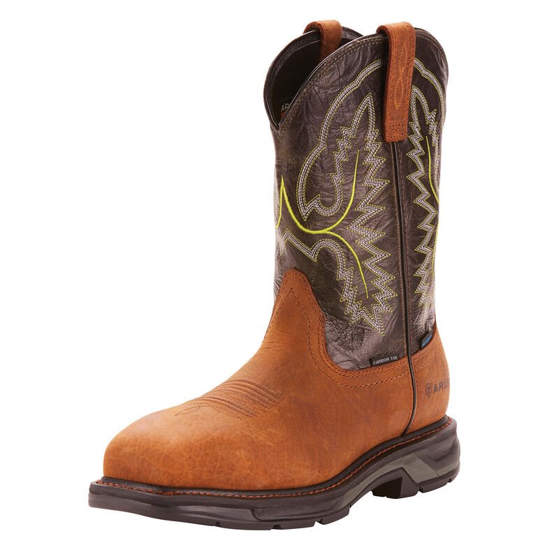 Ariat WorkHog XT Waterproof Carbon Toe Muške Radne Čizme Smeđe Čokoladne | HR-470129